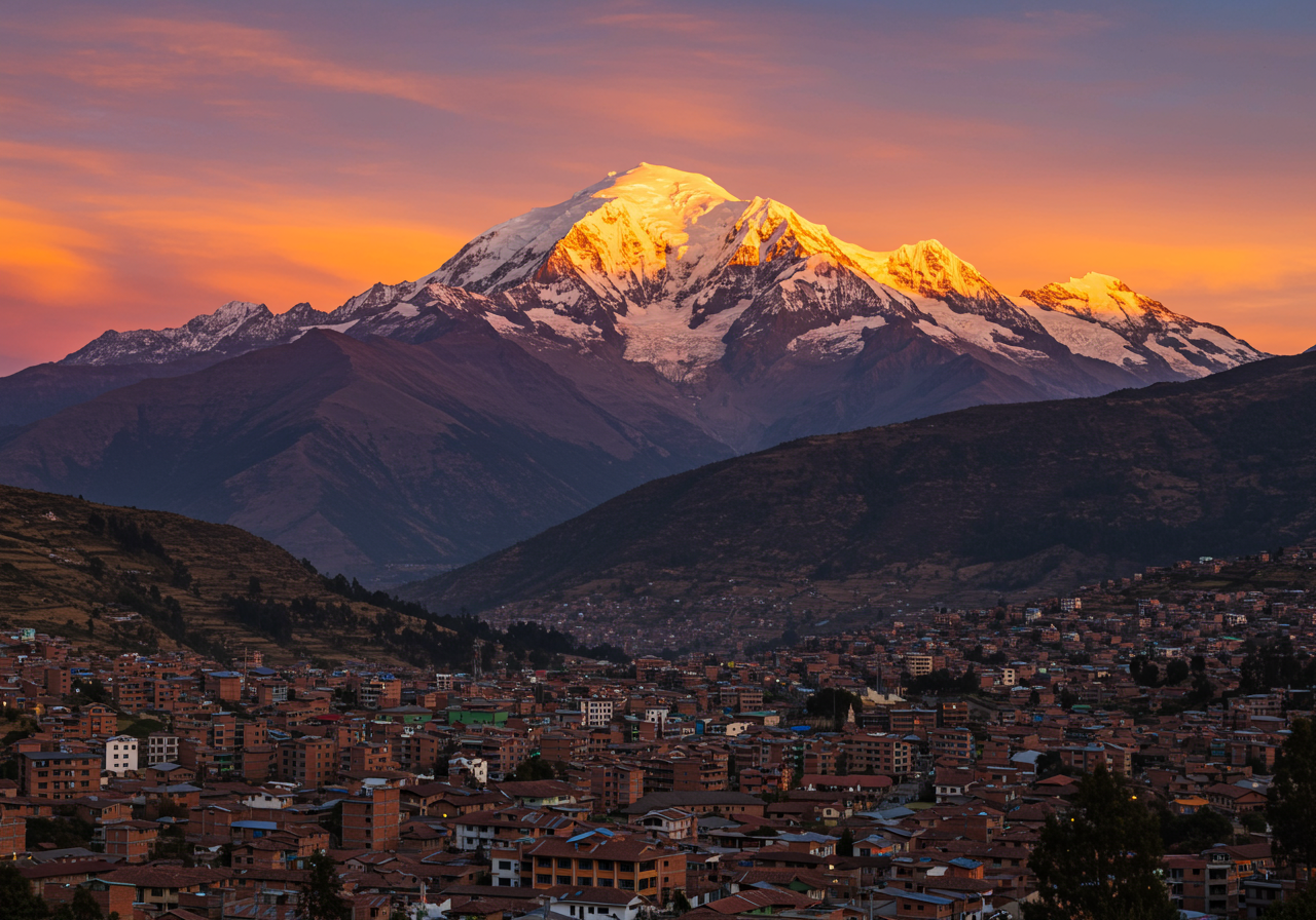 Paisaje montañoso por estudiante